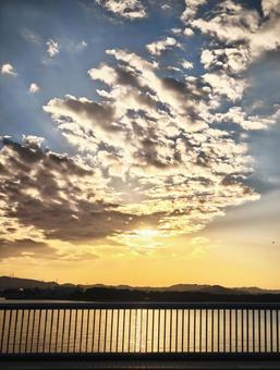 神奈川県の夕焼け 夕焼け,夕方,神奈川県の写真素材