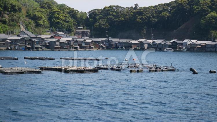伊根の舟屋群 舟屋,伊根の舟屋群,家の写真素材