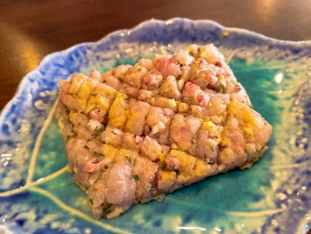 房州名物鯵のなめろう 房州名物鯵のなめろう なめろう,アジ,海鮮の写真素材