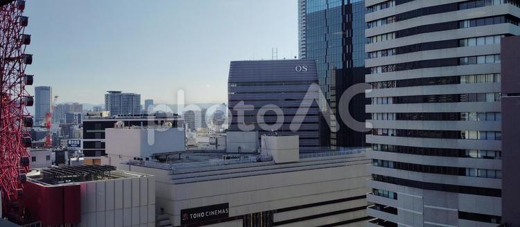 阪急梅田駅　南側　町並 大阪府,大阪市,ビル群の写真素材