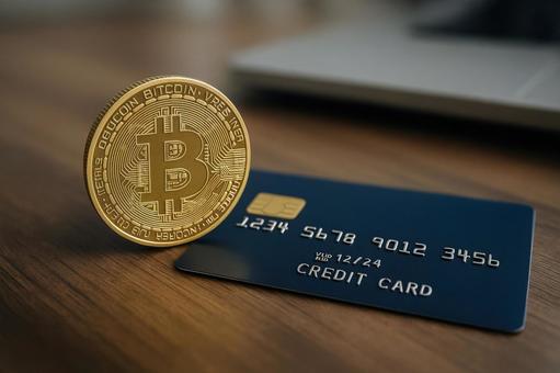 ビットコインとクレジット ビットコインとクレジットの写真