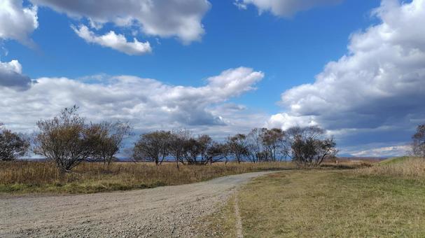空と雲と大自然の写真