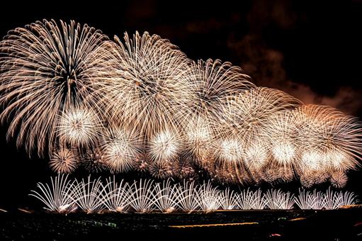 花火 花火 花火,はなび,夏の写真素材