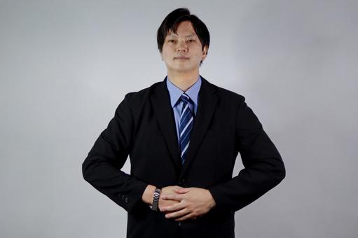 礼儀正しい男性 礼儀正しい男性 礼儀,あいさつ,ビジネスマナーの写真素材