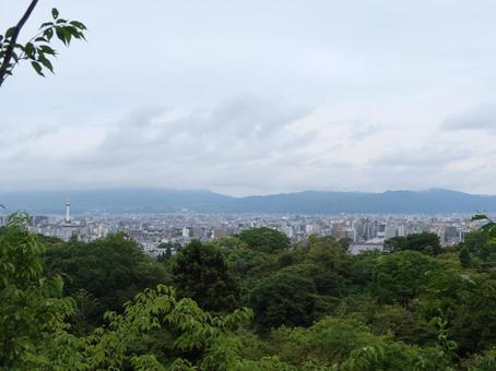 京都 清水寺 音羽山からの眺め 京都 清水寺 音羽山からの眺め 京都,清水寺,音羽山の写真素材