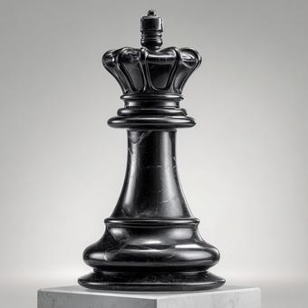 高貴な黒のチェスキング 高貴な黒のチェスキングの写真