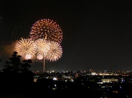 2025高崎花火大会4 2025高崎花火大会4 花火,夏,夜景の写真素材