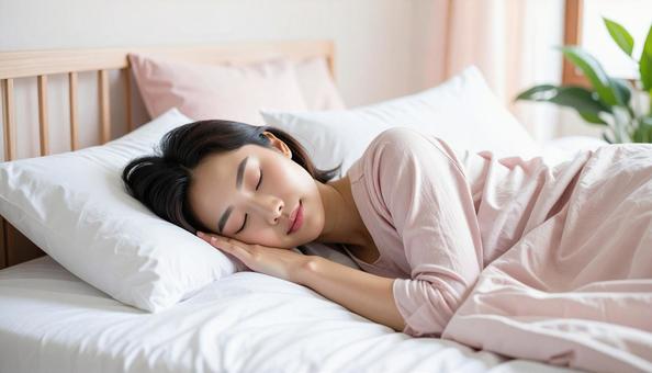 眠る女性 眠る女性の写真