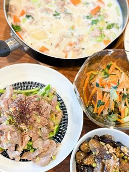 作り置き 作り置き おかず,夕飯,作り置きの写真素材
