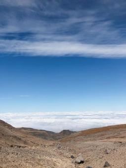 雲海と青空 雲海と青空の写真