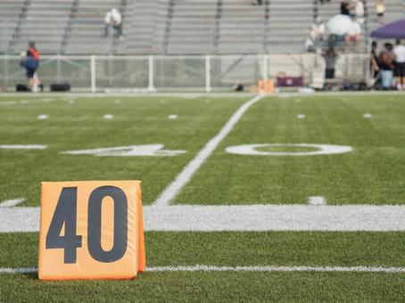 Photo, american football, 40 yards, 40, 