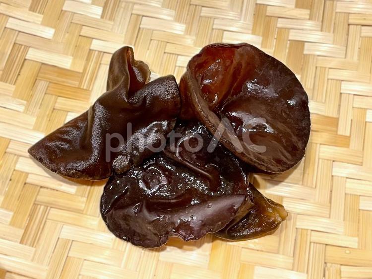 生きくらげ２ きくらげ,生,旬の写真素材