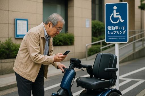 電動車椅子シェア契約 電動車椅子シェア契約の写真