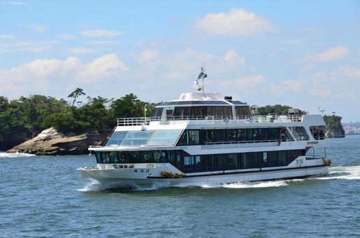 Photo, matsushima, see the boat, tourist boat, 