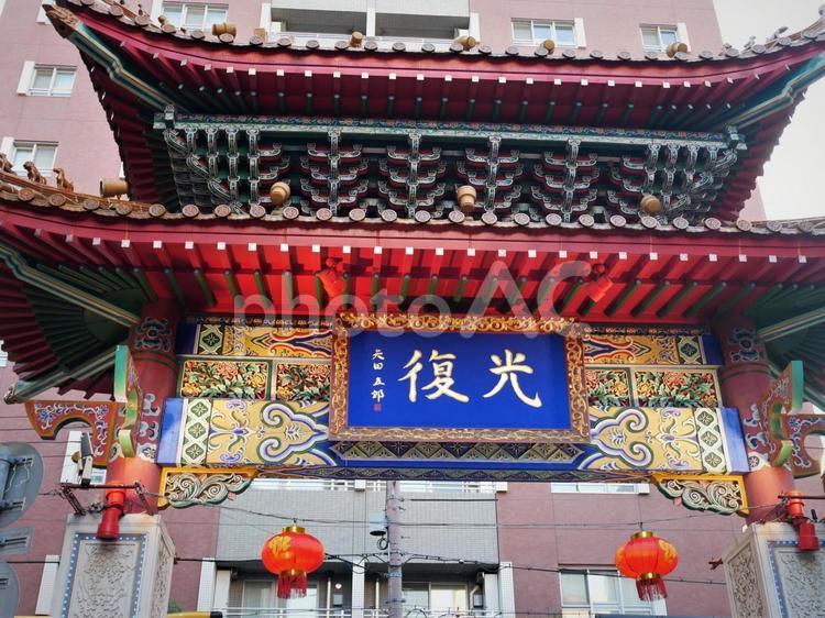 南京町　神戸 南京町,神戸,中華街の写真素材