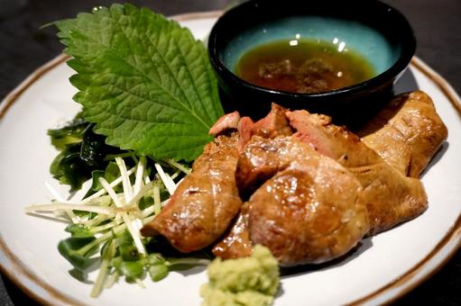 レバーの炙り レバー,炙り,foodの写真素材