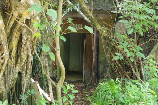 父島要塞 小笠原諸島,父島,戦跡の写真素材