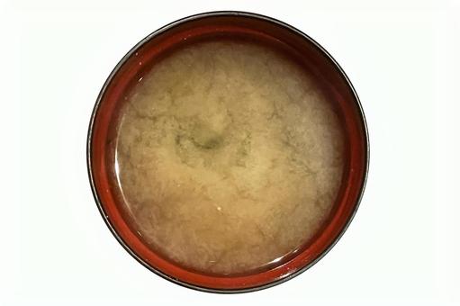 味噌汁 味噌汁 味噌汁,味噌,ワカメの写真素材