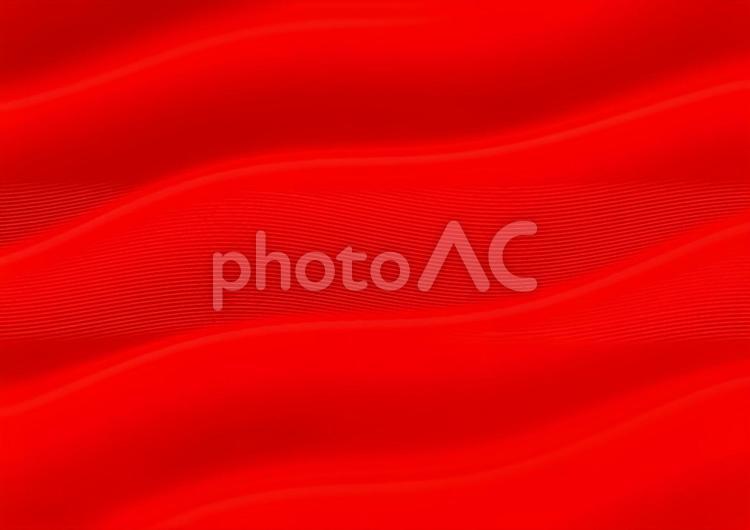 赤色の波線の有る背景画像 赤,レッド,うねりの写真素材