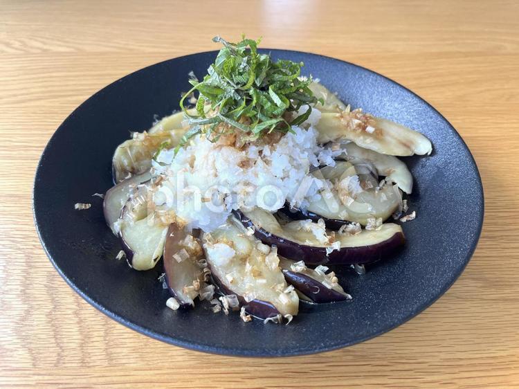 揚げナスのみぞれ掛け３ 茄子,揚げなす,素揚げの写真素材
