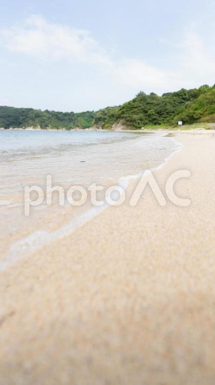 晴れた日の瀬戸内海の海水浴場　浜辺 海,ビーチ,風景の写真素材