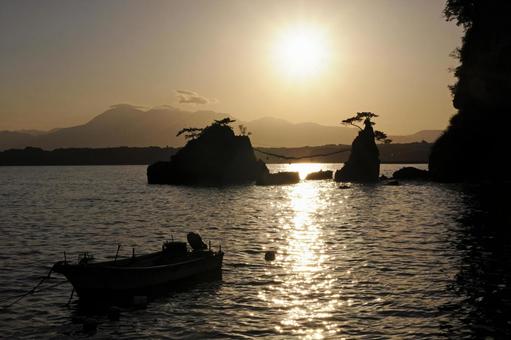 金輪島夕景5の写真