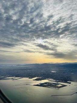 飛行機からの眺めの写真