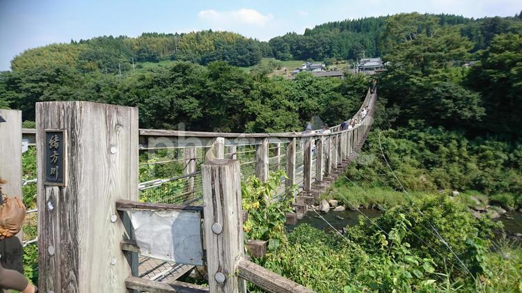原尻の滝　滝見橋 大分,原尻の滝,滝見橋の写真素材