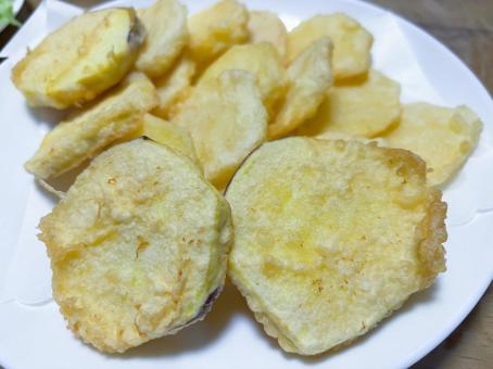 芋の天ぷら 天ぷら,芋,ジャガイモの写真素材