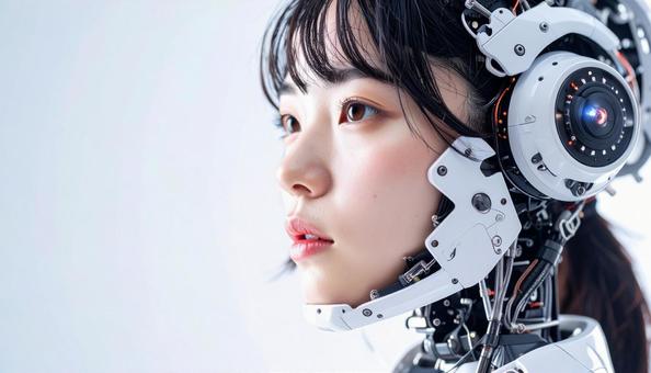 美しい女性型サイボーグ(日本人) 美しい女性型サイボーグ(日本人)の写真