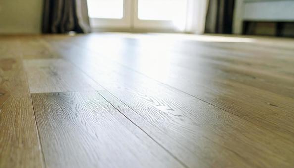 オークのフローリング床 木目 オークのフローリング床 木目の写真
