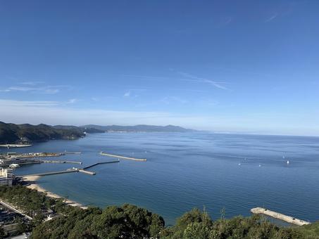 洲本城からの眺め1 洲本城,城址,続日本100名城の写真素材