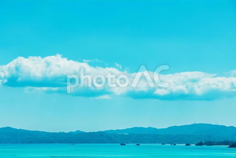 沖縄-古宇利島からの眺め-05 古宇利島,沖縄,沖縄県の写真素材