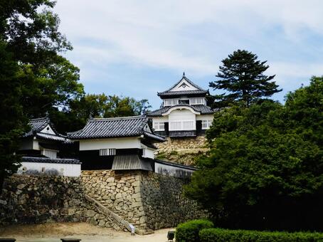 青空の備中松山城天守曲輪4 備中松山城,小松山城,城郭の写真素材