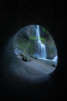 大分県　龍昇の滝 大分県,大分,大分観光の写真素材