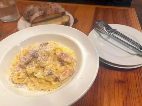 カルボナーラのパスタランチ カルボナーラのパスタランチ ランチ,パスタ,食べ物・飲み物の写真素材