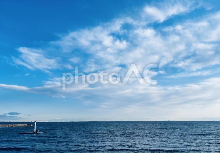 海と青空の景色 海,青空,景色の写真素材