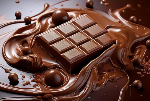 チョコレート背景 チョコレート背景の写真