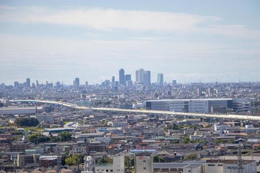 小牧山城からの眺め 名古屋市 小牧山城からの眺め,名古屋市,小牧山城の写真素材