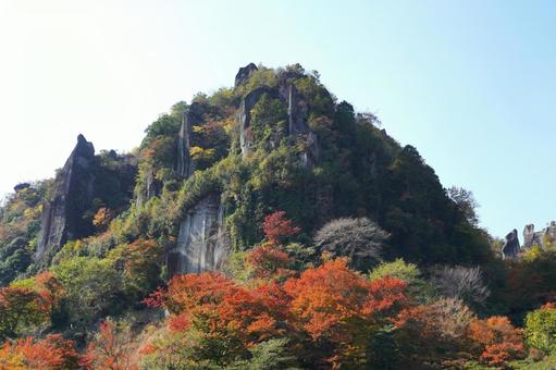 深耶馬渓の紅葉 紅葉,耶馬渓,モミジの写真素材