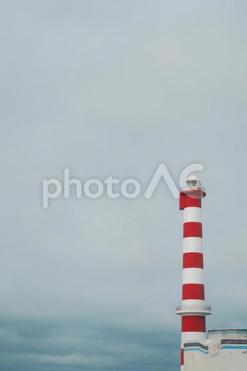 灯台と海 海,稚内,田舎の写真素材