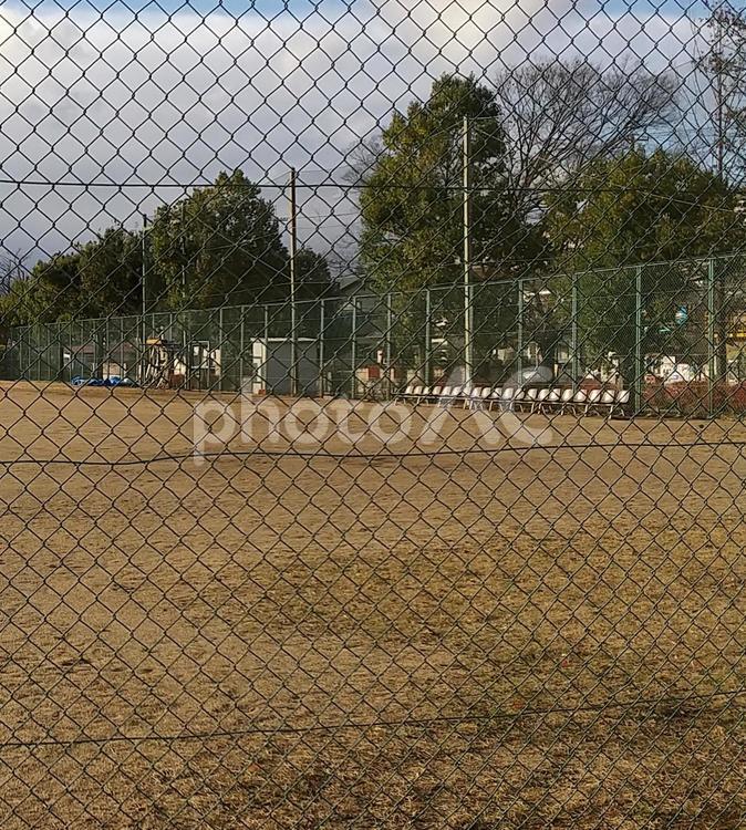 野球場　コロナ　無観客　球場 野球,野球場,ベースボールの写真素材