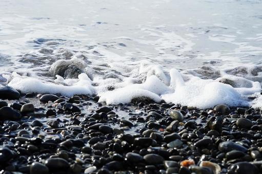 神奈川 真名瀬海岸7 真名瀬海岸,真名瀬漁港,砂浜の写真素材