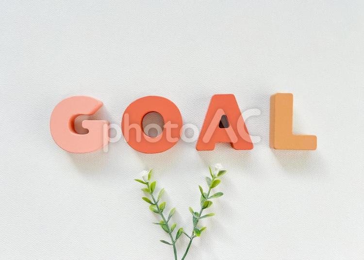 ゴール　目標設定　GOAL ゴール,ターゲット,目標の写真素材