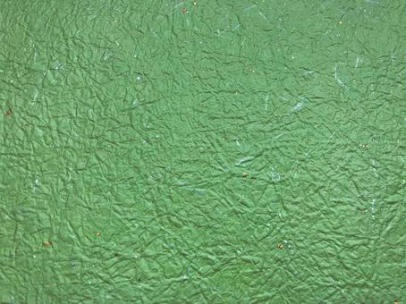 立体感のある和紙　金銀箔入り　グリーン系 和紙,グリーン系,グリーンの写真素材