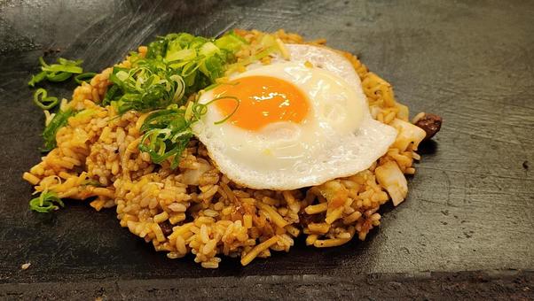 そばめし01 そばめし,神戸,ご当地グルメの写真素材