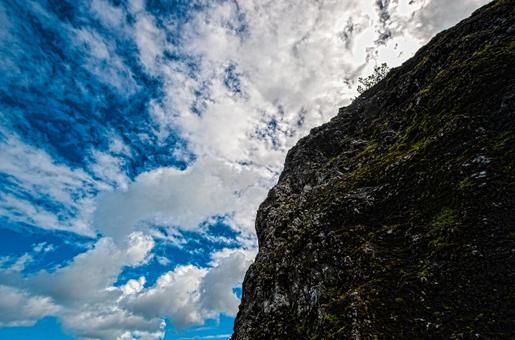 山と青空 山と青空の写真