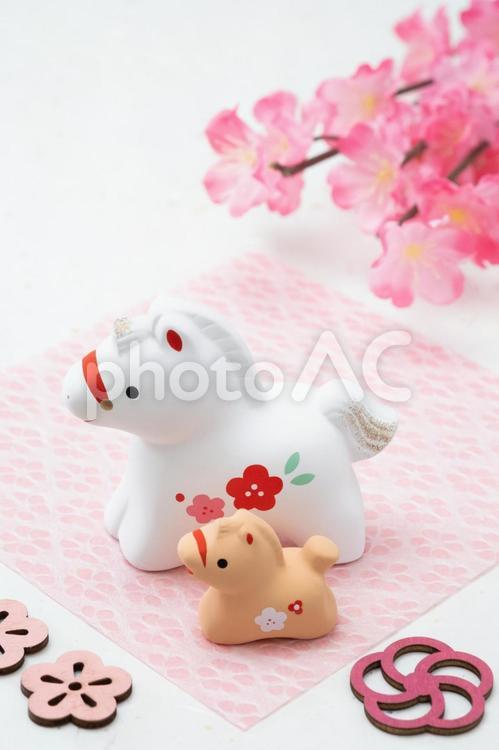 新年！2026年午年のイメージ 年賀状,午年,2026年の写真素材