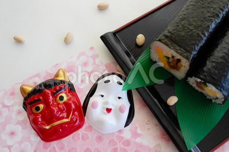 節分のイメージ 節分,豆まき,福豆の写真素材