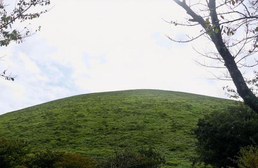 大室山と秋空25 大室山と秋空25 秋,遅い秋,遅い晩秋の写真素材